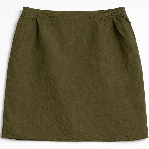 American Vintage Dresses & Skirts - Vintage 90s Linen-Rayon Skirt Elevated Basic‎